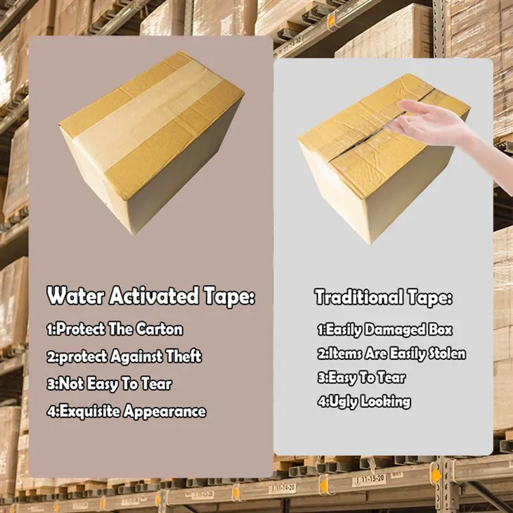 Water Activated Paper Tapes